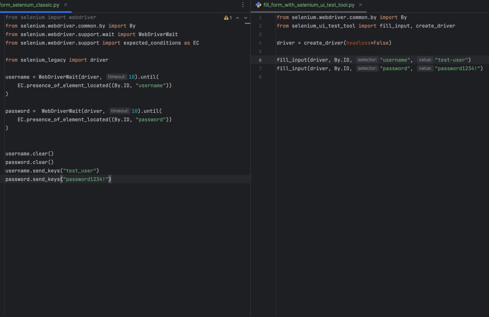 Selenium Validation Simplification